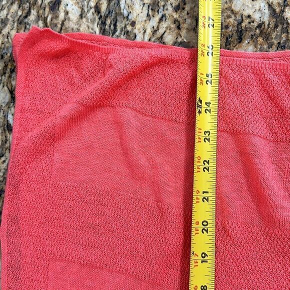Artisan NY Coral Color Linen Open Front Poncho Cover Up One Size - Picture 7 of 8